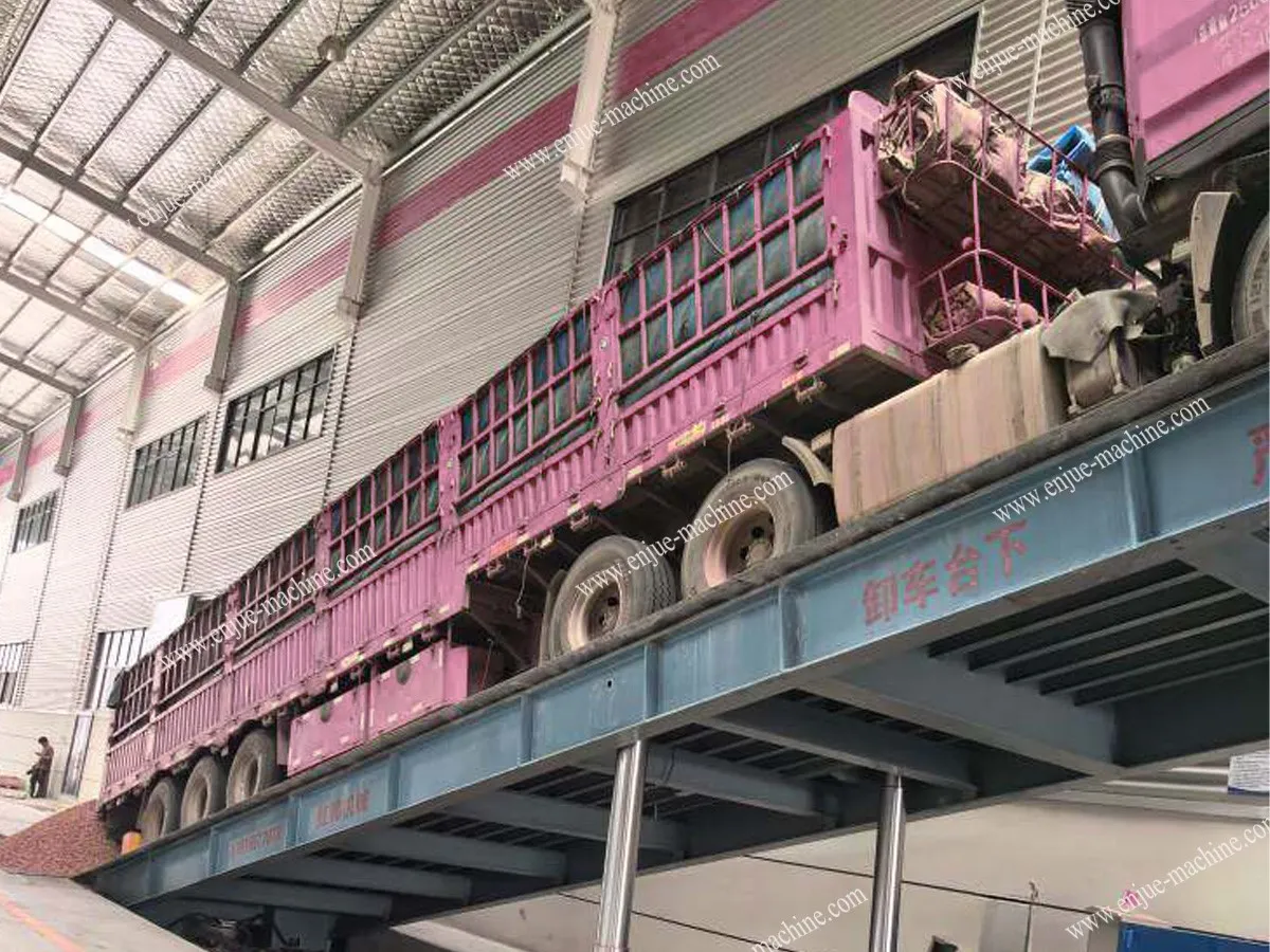 40container tilter with truck for unloading 40container tilter with truck for unloading