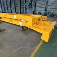 Can an adjustable spreader beam be used with a forklift?